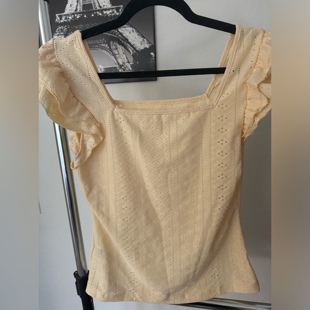 Square neck butterfly tee